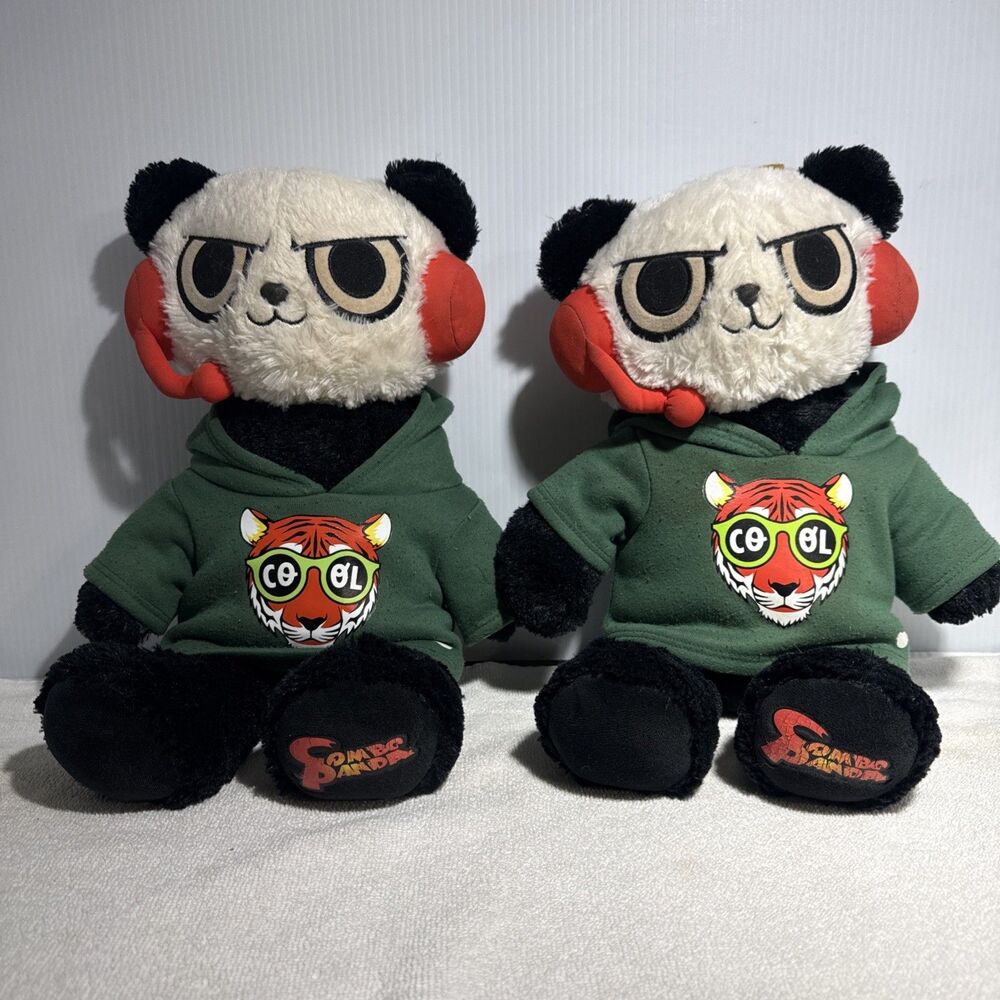 Build a Bear 2020 Ryan's World Combo Panda  17 Inch A Set Of Two Plush